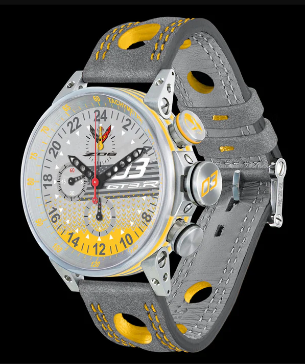 Review BRM watches for sale B.R.M C8 GT3.R Corvette Chronograph